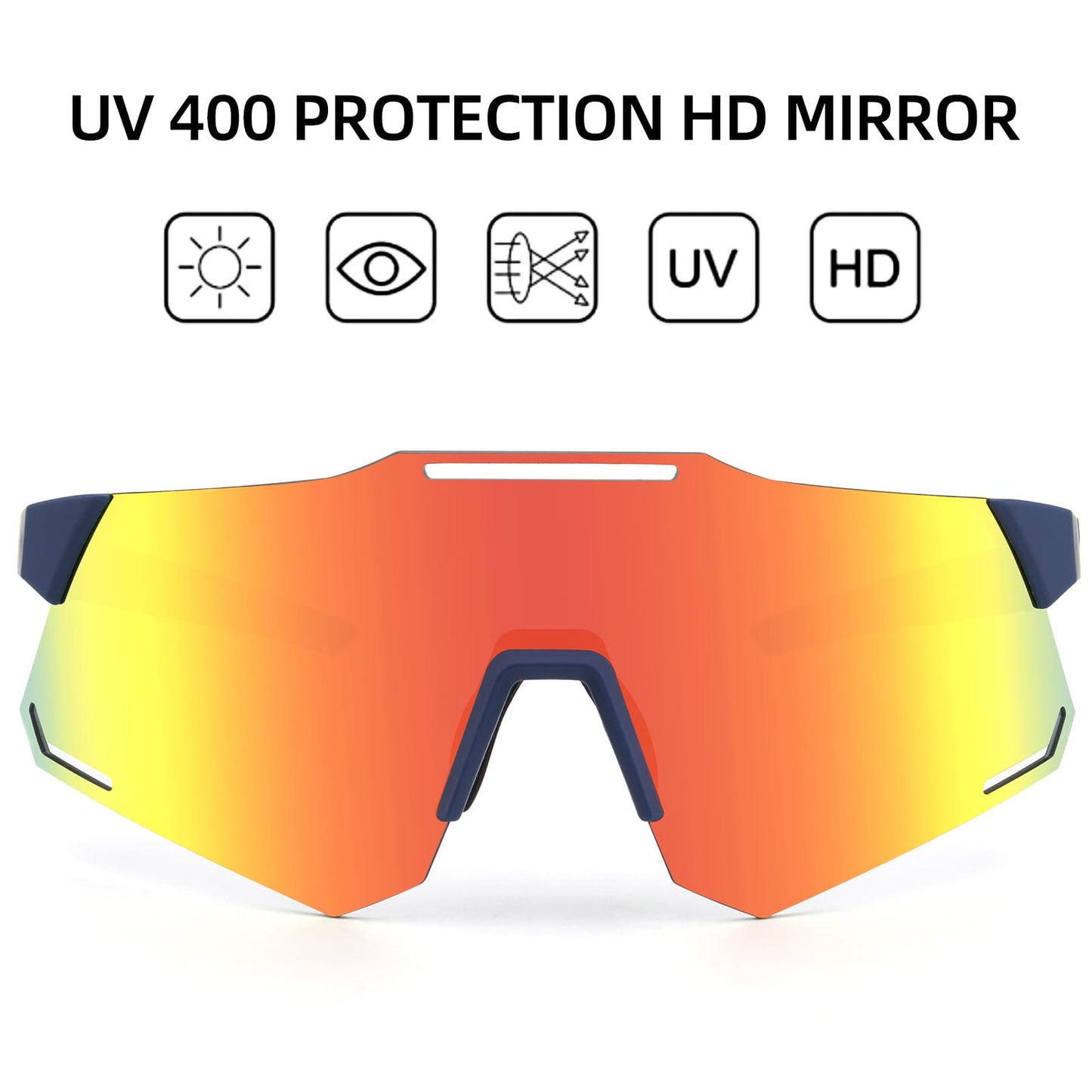 Lunettes de soleil de cyclisme avec protection UV400 pour femmes et hommes ROCKBROS