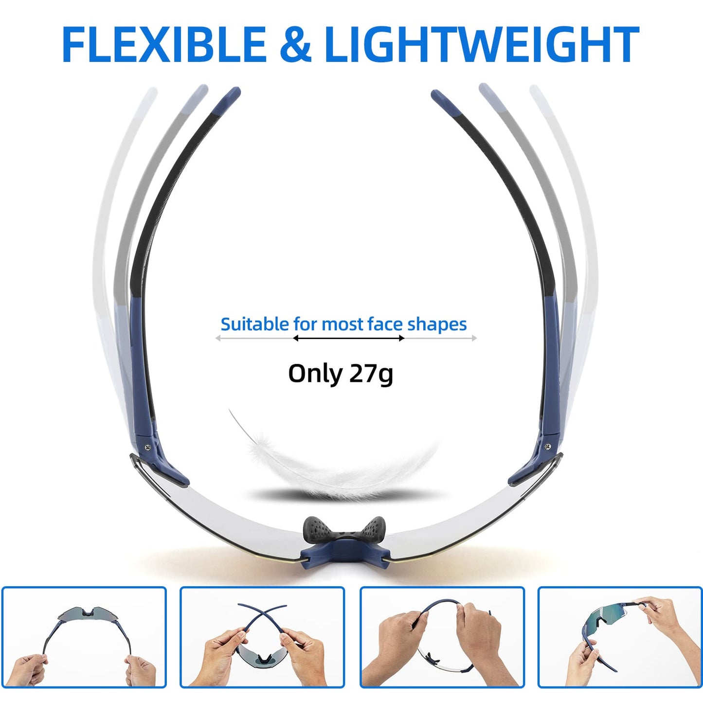 Lunettes de soleil de cyclisme avec protection UV400 pour femmes et hommes ROCKBROS