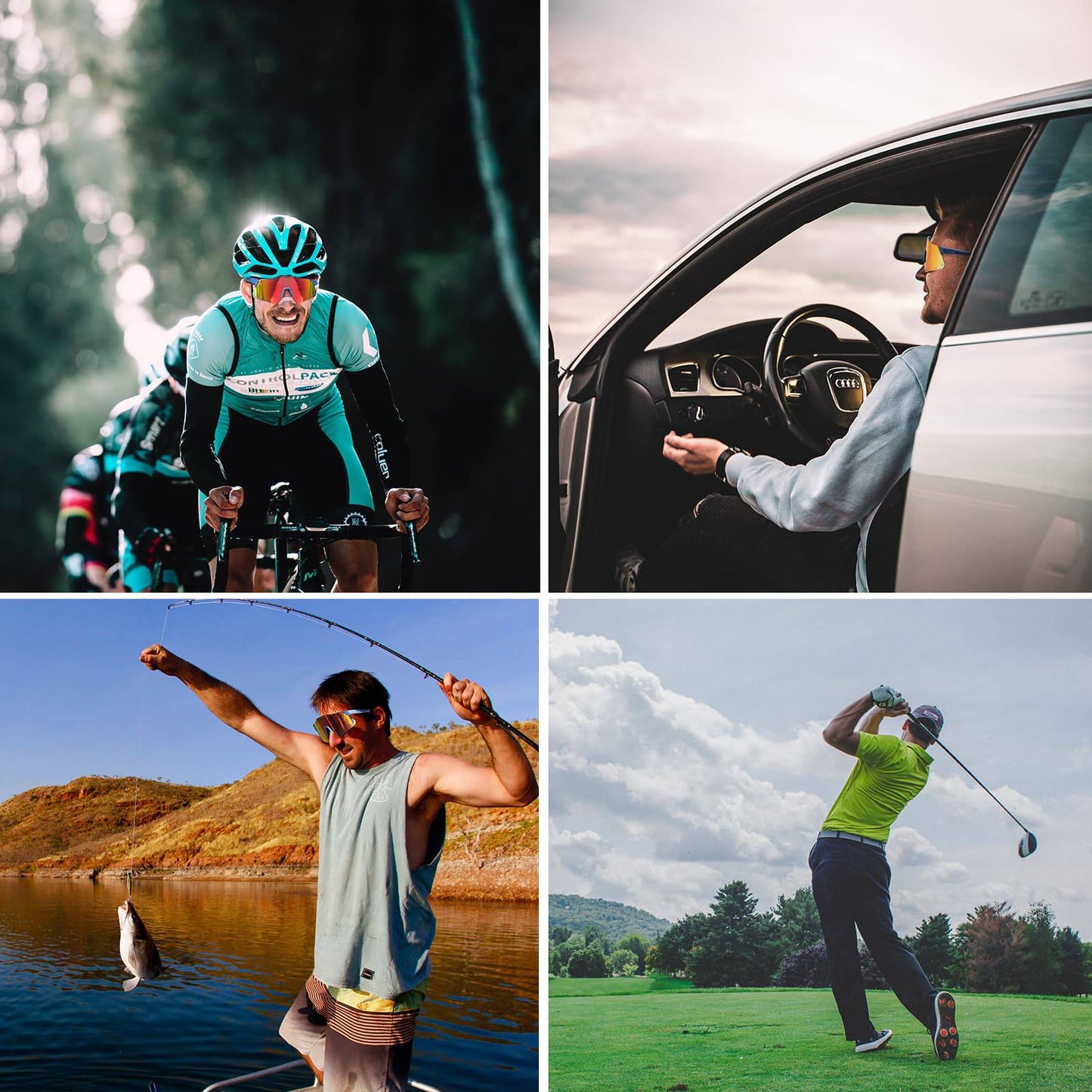 Lunettes de soleil de cyclisme avec protection UV400 pour femmes et hommes ROCKBROS