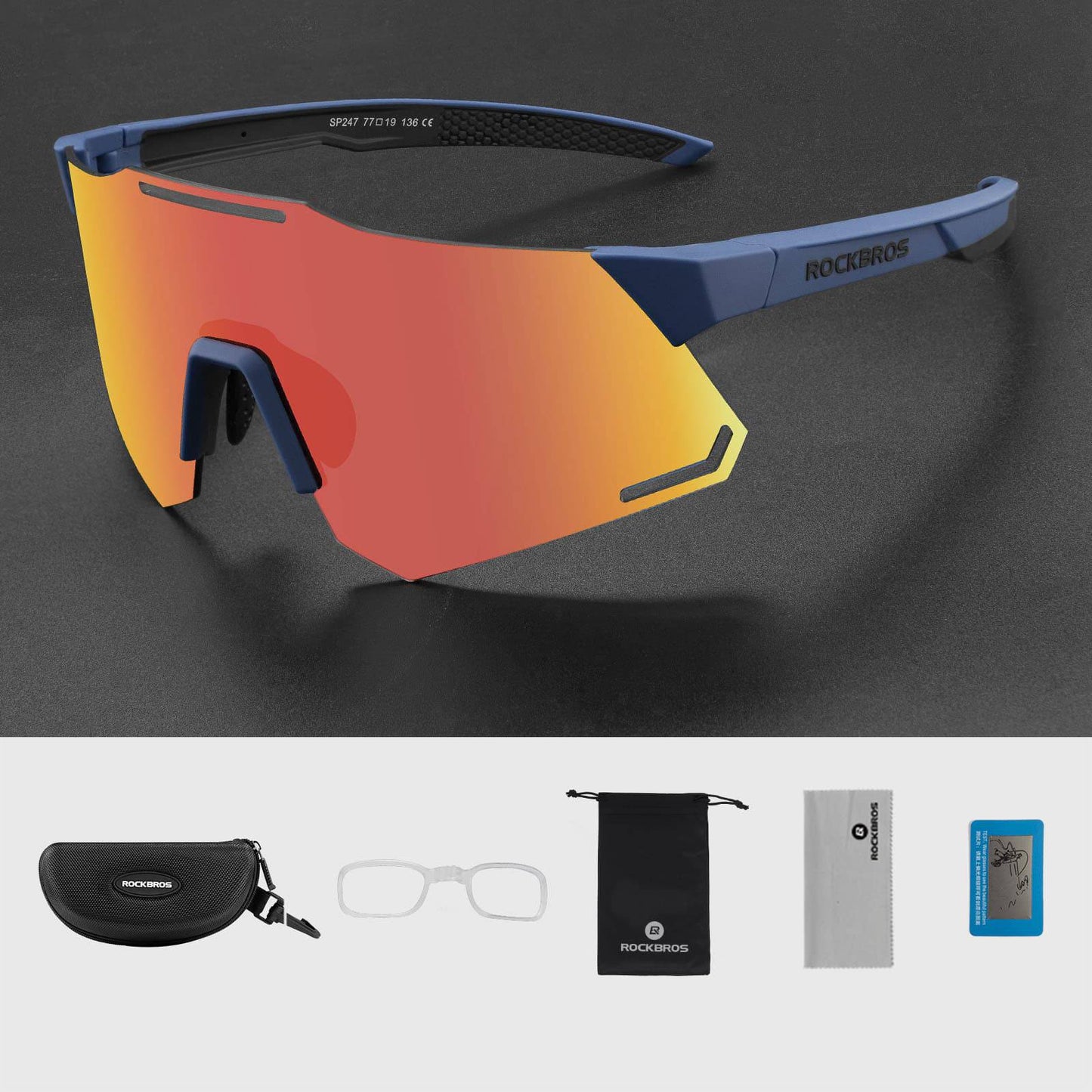 Lunettes de soleil de cyclisme avec protection UV400 pour femmes et hommes ROCKBROS