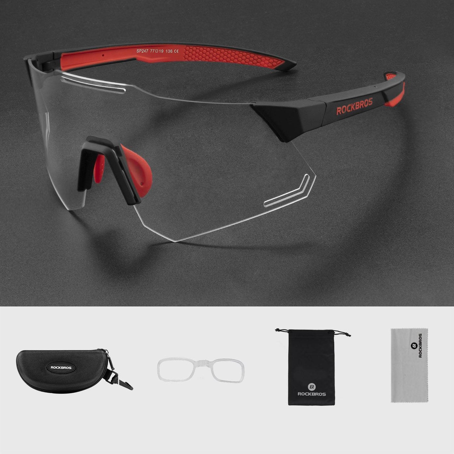 Lunettes de soleil de cyclisme avec protection UV400 pour femmes et hommes ROCKBROS