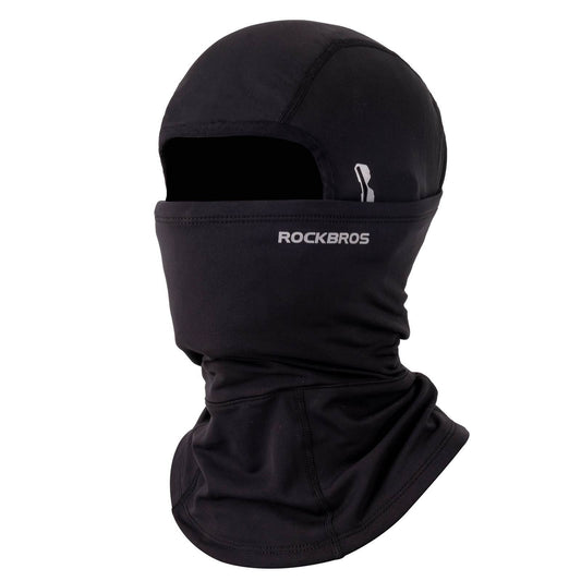 Cagoule coupe-vent à porter sous un casque, en polaire chaude, noire, ROCKBROS