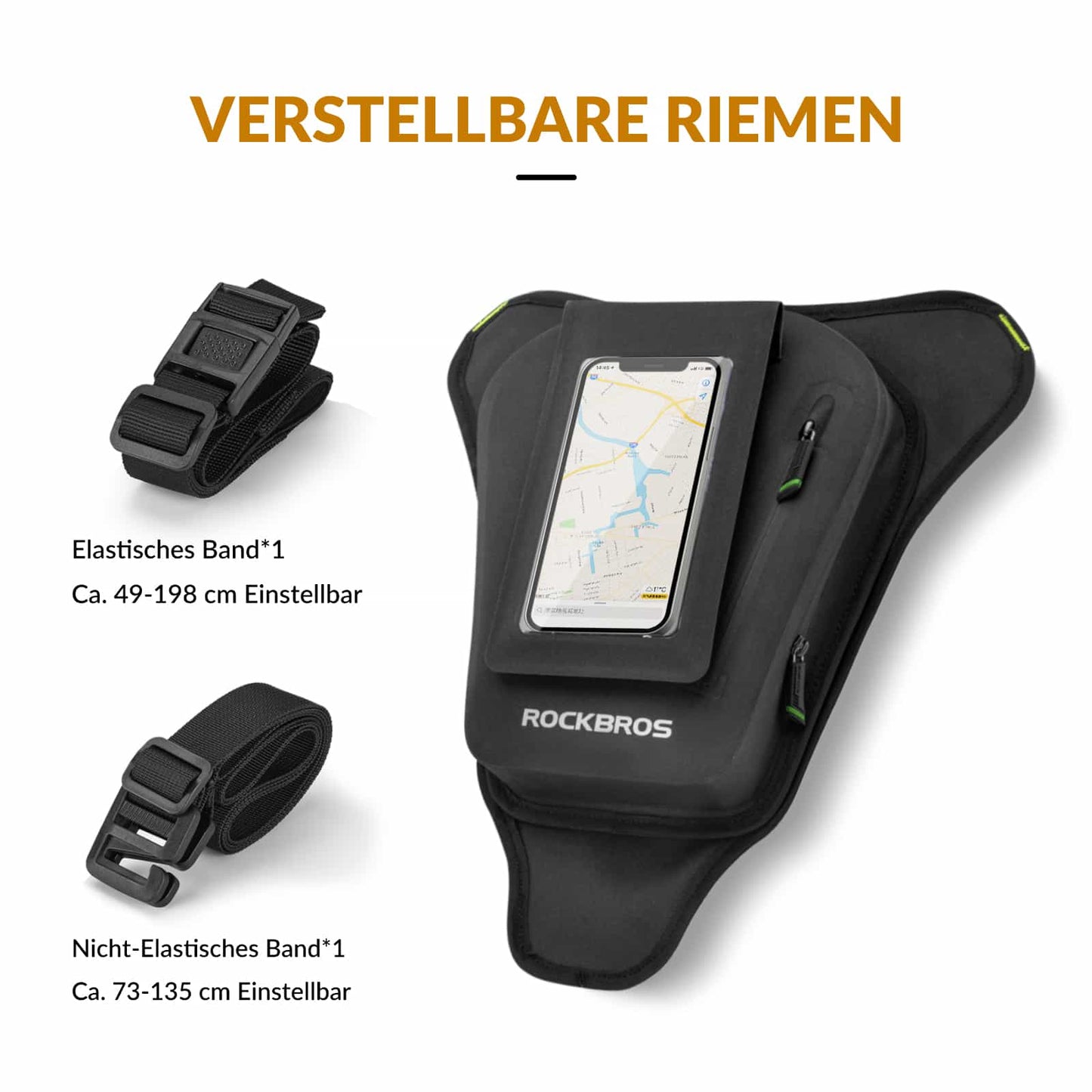 Sacoche de réservoir de moto ROCKBROS, sacoche de jambe avec ventouse magnétique