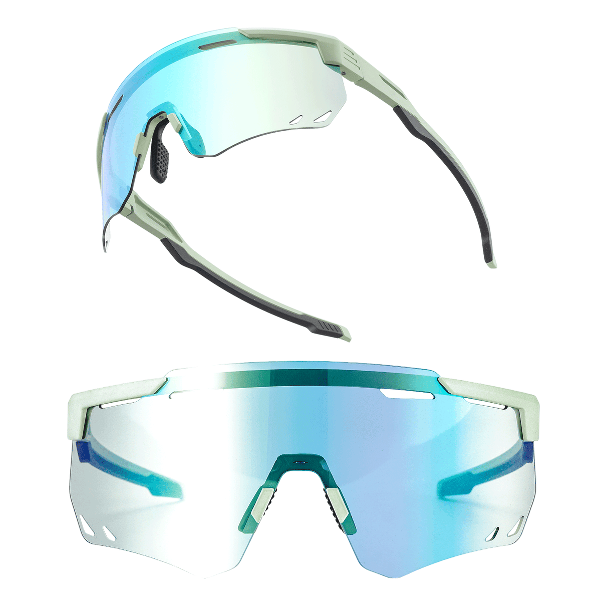 ROCKBROS Lunettes de vélo ultra-légères et photochromiques (UV400)