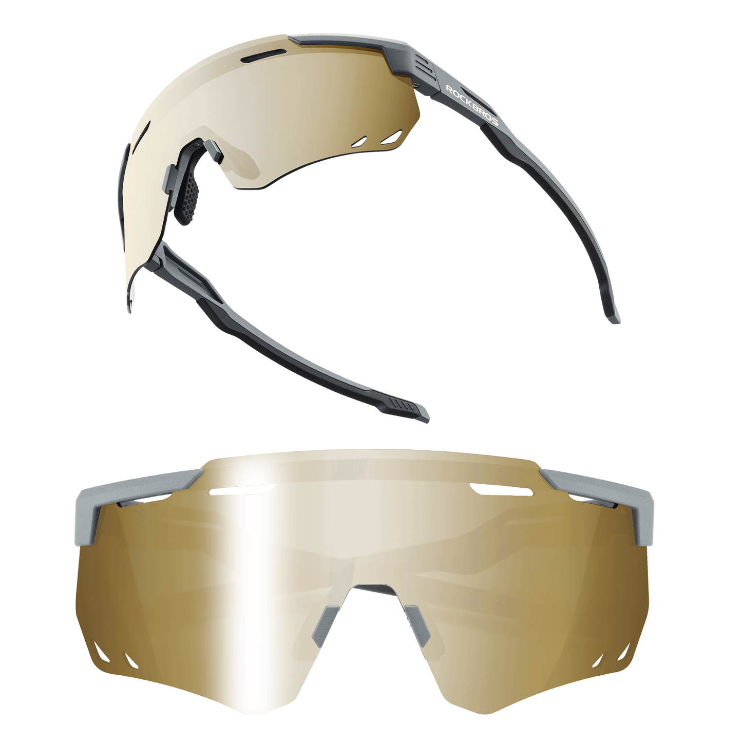 Lunettes de cyclisme ultralégères, lunettes de soleil polarisées avec protection UV400, ROCKBROS