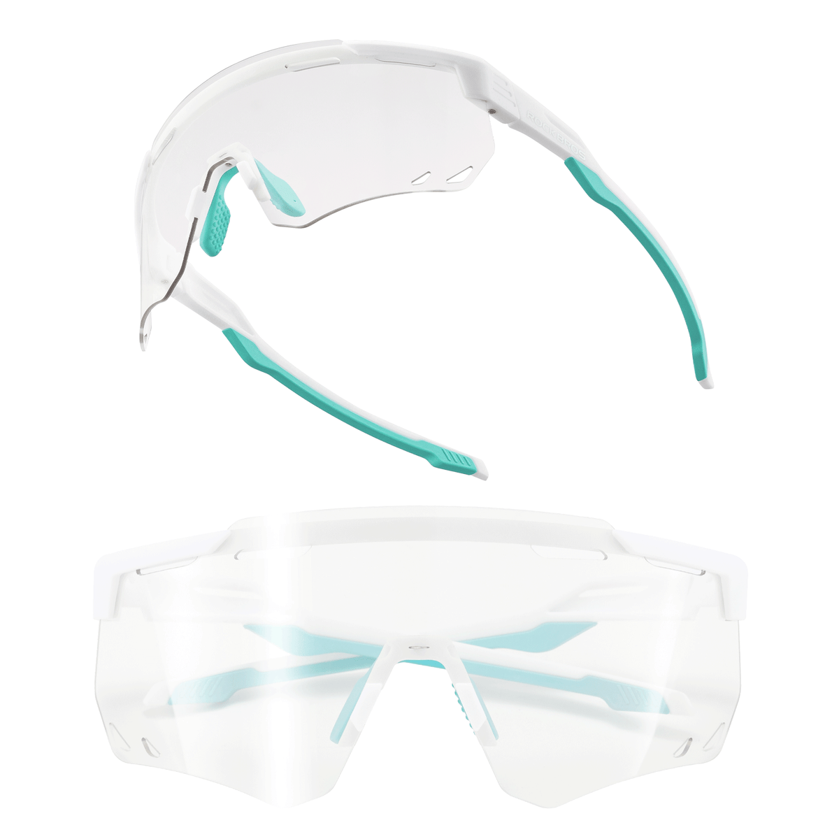 ROCKBROS Lunettes de vélo ultra-légères et photochromiques (UV400)