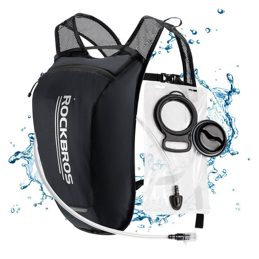 Sac à dos d'hydratation ultraléger avec poche à eau, sac à dos de vélo avec système d'hydratation, 2 L, ROCKBROS