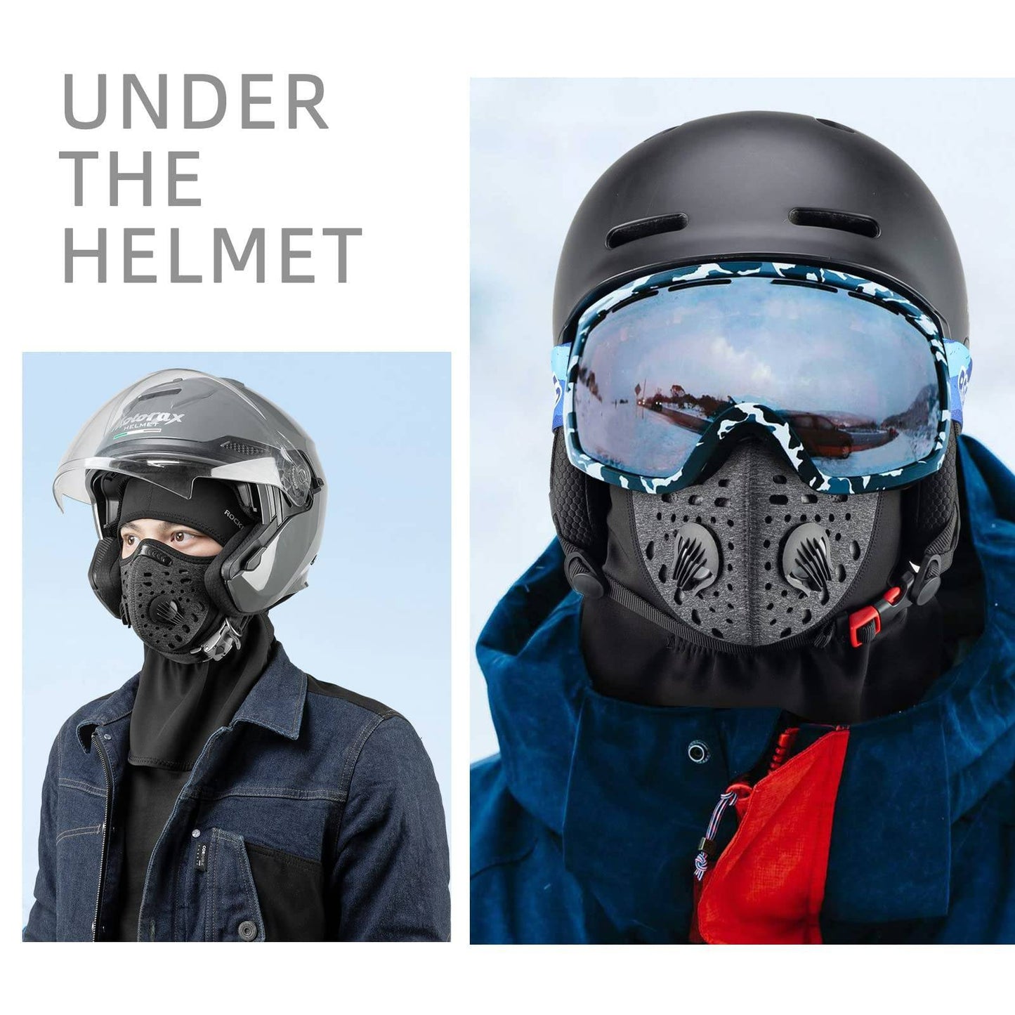 Cagoule coupe-vent et anti-poussière pour l'hiver ROCKBROS