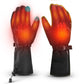 Gants de ski d'hiver chauffants rechargeables noirs ROCKBROS