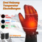 Gants de ski d'hiver chauffants rechargeables noirs ROCKBROS