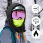 Masque de ski polaire cagoule d'hiver pour femmes et hommes, noir et vert, ROCKBROS