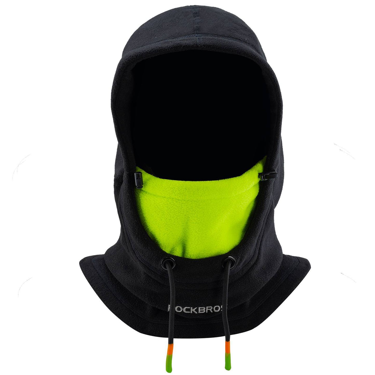 Masque de ski polaire cagoule d'hiver pour femmes et hommes, noir et vert, ROCKBROS