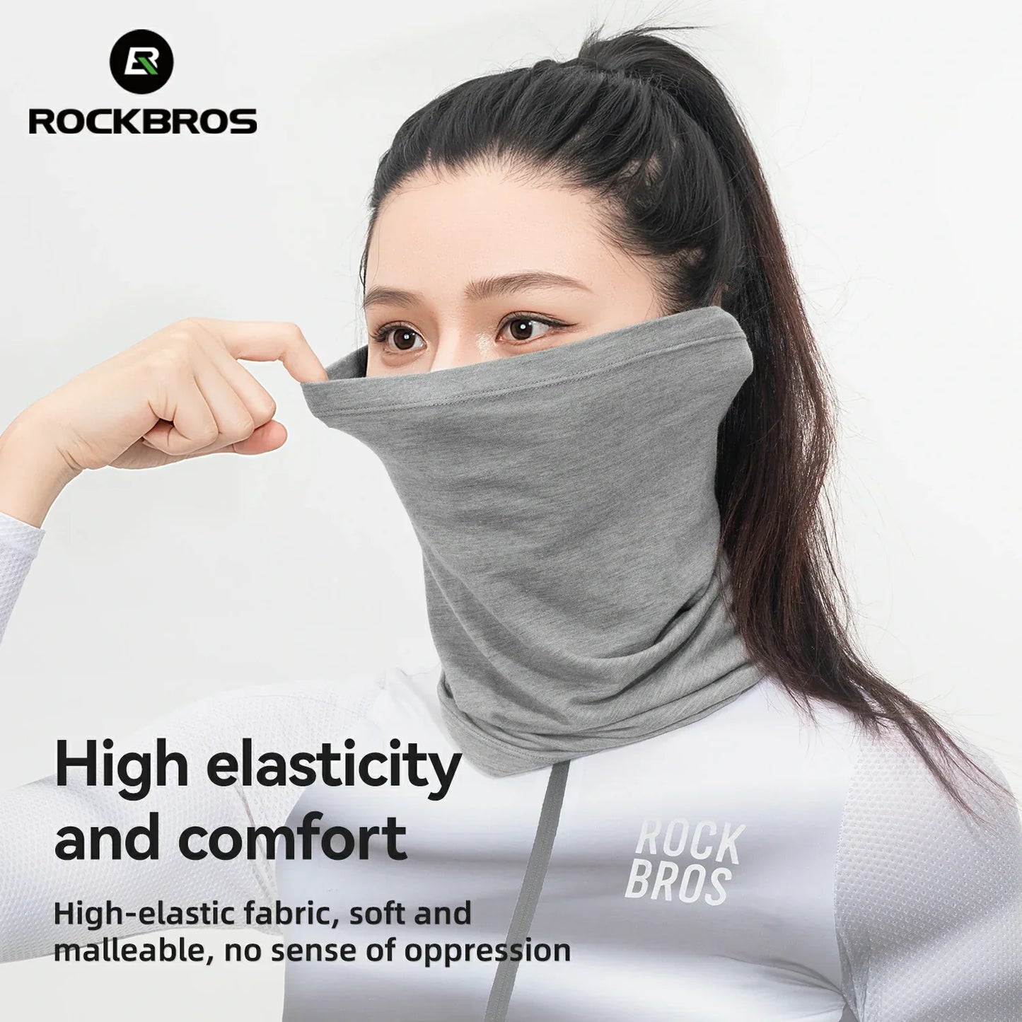 Foulard/écharpe tubulaire thermique d'hiver en laine ROCKBROS