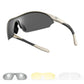 Lunettes de soleil de cyclisme sportif ROCKBROS avec 3 verres UV400 interchangeables