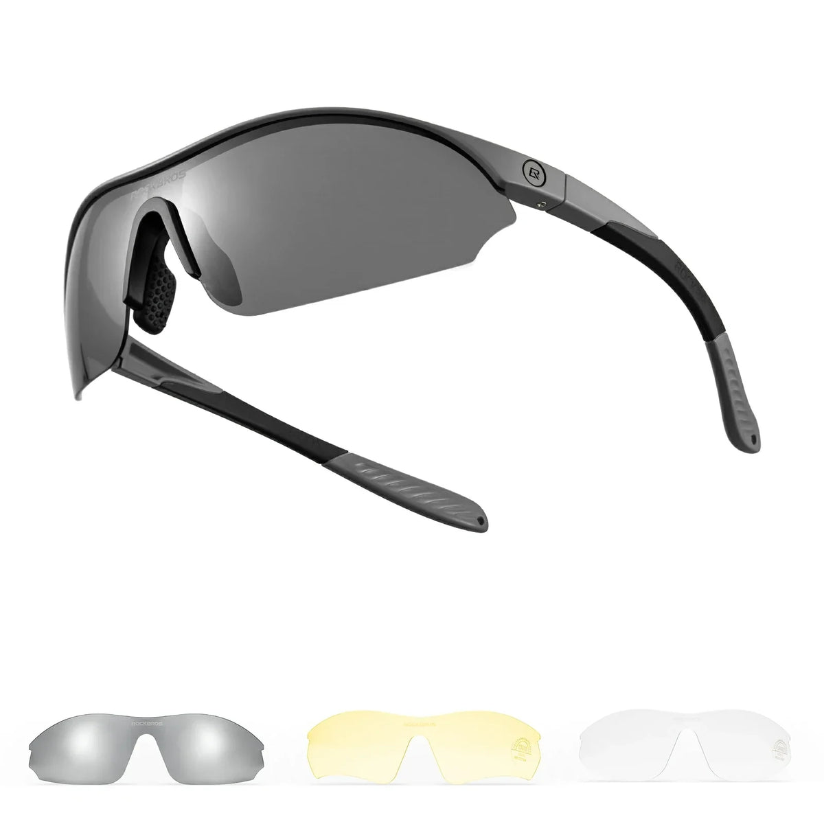 Lunettes de soleil de cyclisme sportif ROCKBROS avec 3 verres UV400 interchangeables