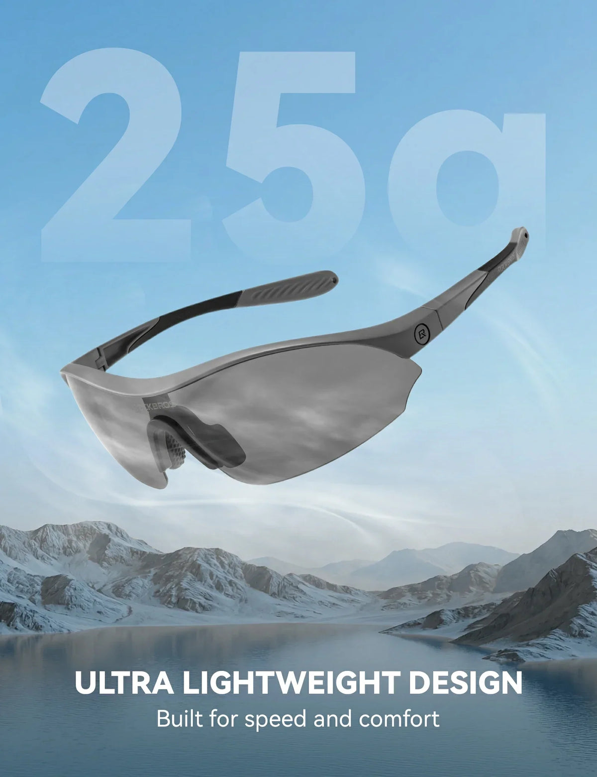 Lunettes de soleil de cyclisme sportif ROCKBROS avec 3 verres UV400 interchangeables
