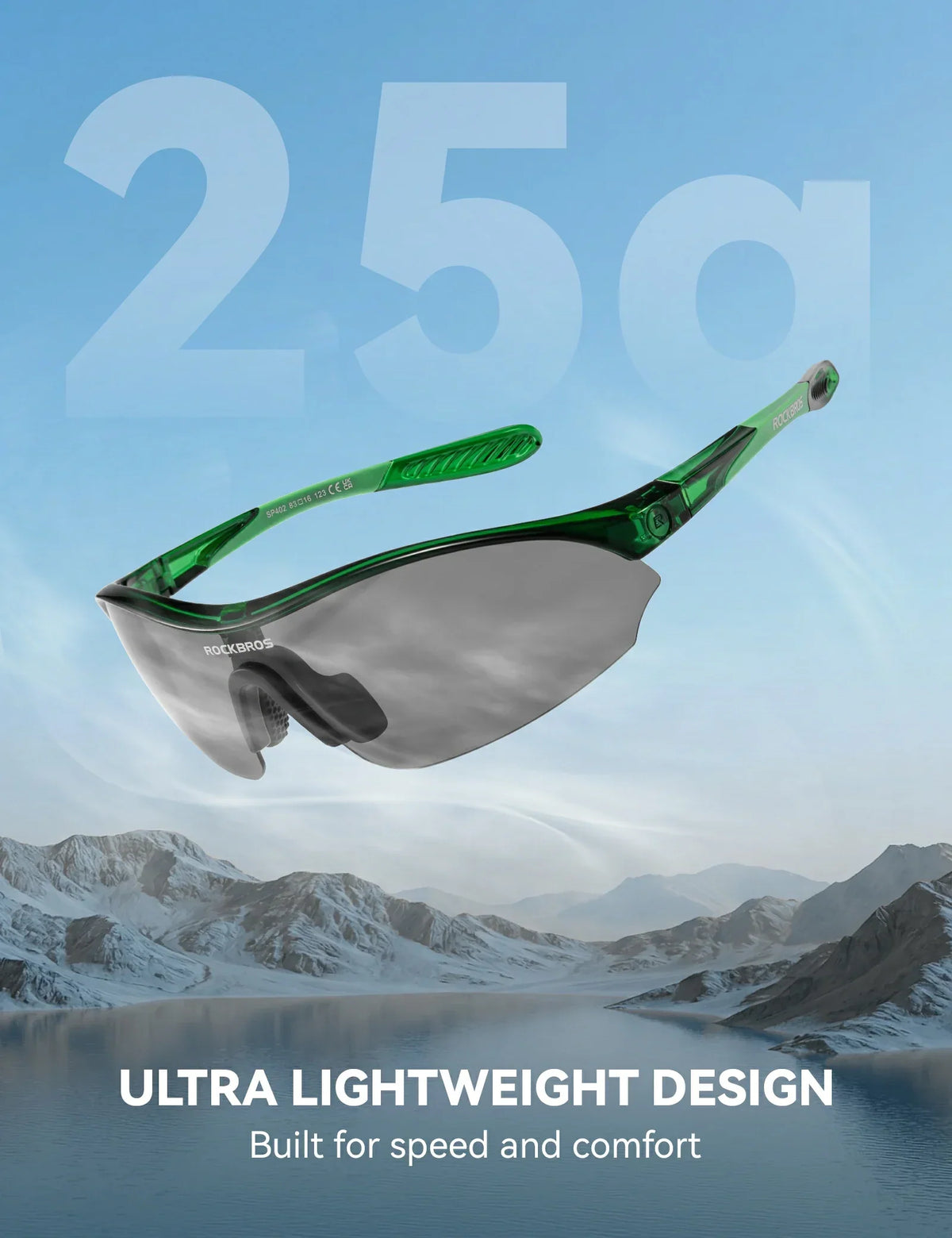 Lunettes de soleil de cyclisme sportif ROCKBROS avec 3 verres UV400 interchangeables