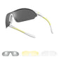 Lunettes de soleil de cyclisme sportif ROCKBROS avec 3 verres UV400 interchangeables