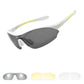 Lunettes de soleil de cyclisme sportif ROCKBROS avec 3 verres UV400 interchangeables