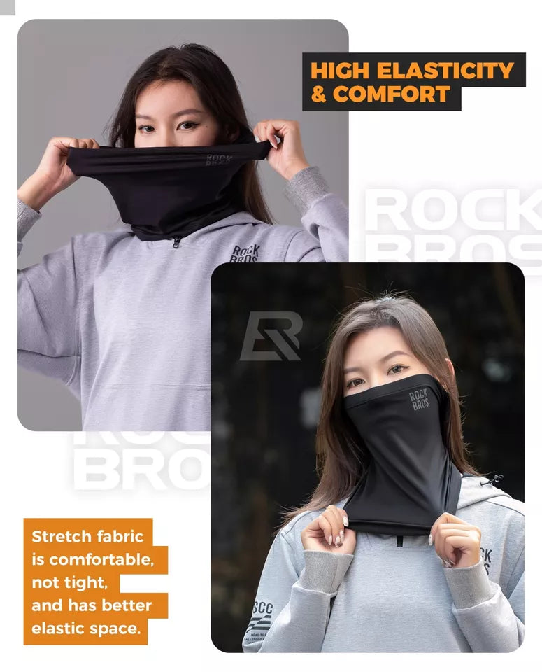 ROCKBROS Demi-Cagoule Hiver Chaud Tube Écharpe Cache-Cou Extérieur Unisexe