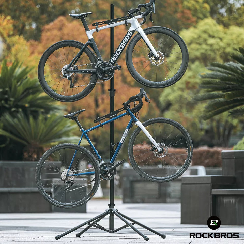 ROCKBROS – Support de montage Double pour vélo, Support de réparation électrique réglable