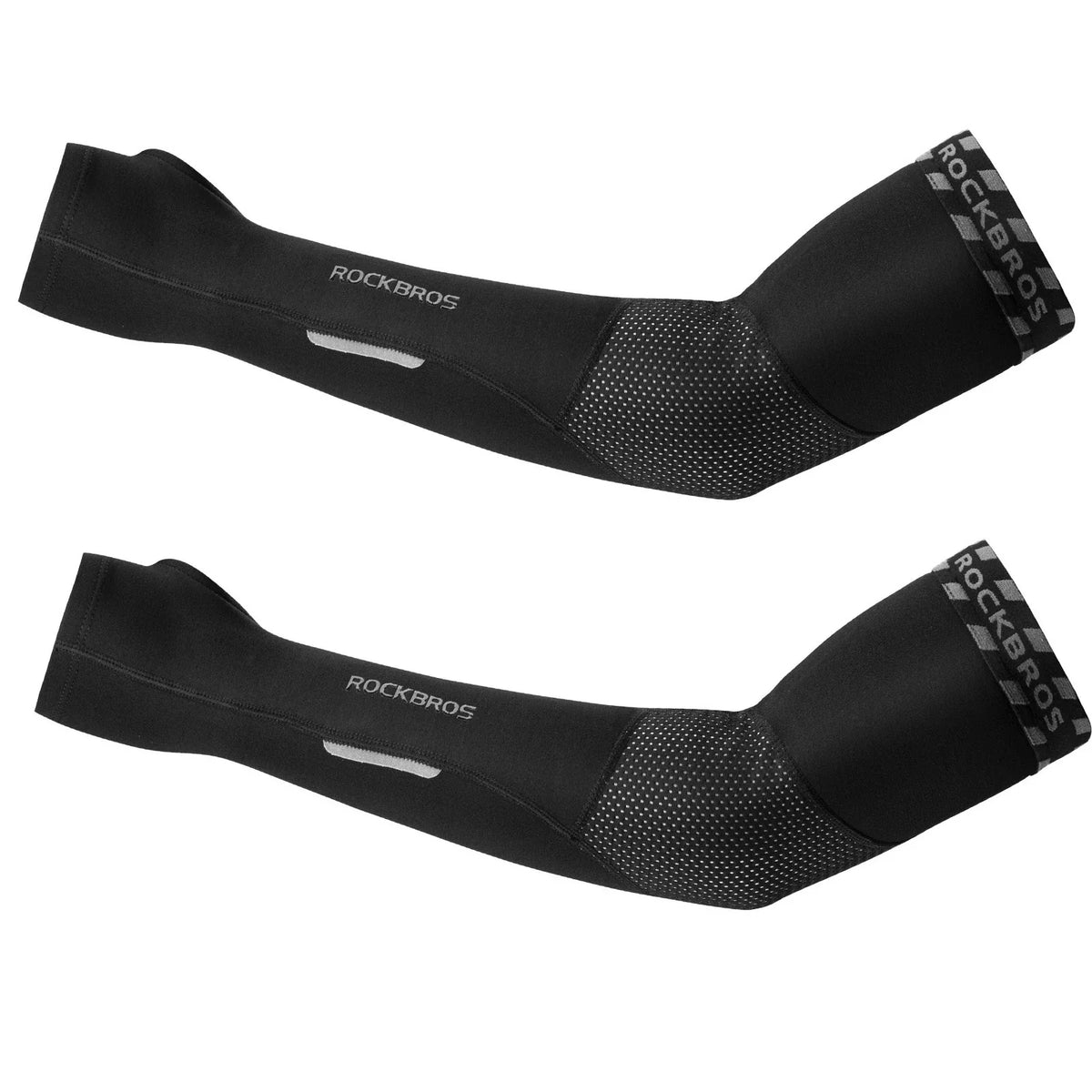 ROCKBROS Manchettes de vélo en polaire d'hiver avec passant pour pouce