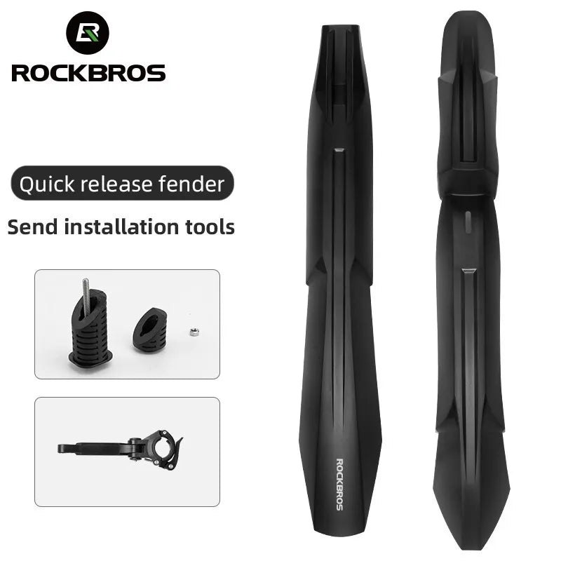 ROCKBROS jeu de garde-boue de vélo 24-29 pouces garde-boue de vélo à dégagement rapide vtt