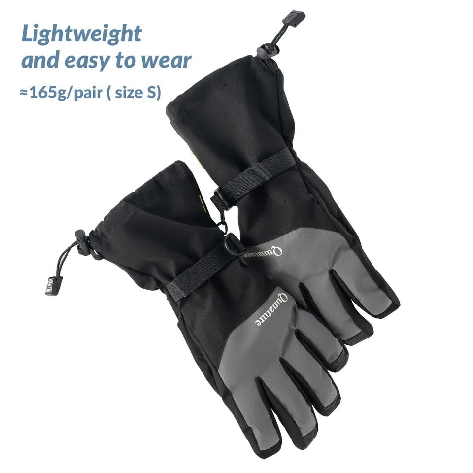 Qunature gants de ski d'hiver gants imperméables à écran tactile neige