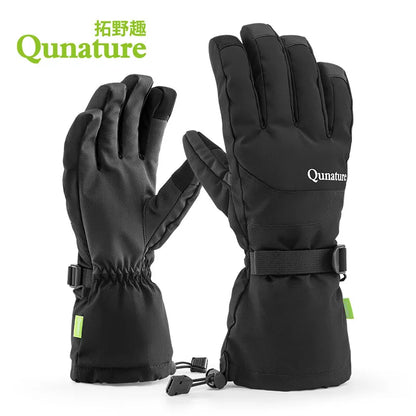 Qunature gants de ski d'hiver gants imperméables à écran tactile neige