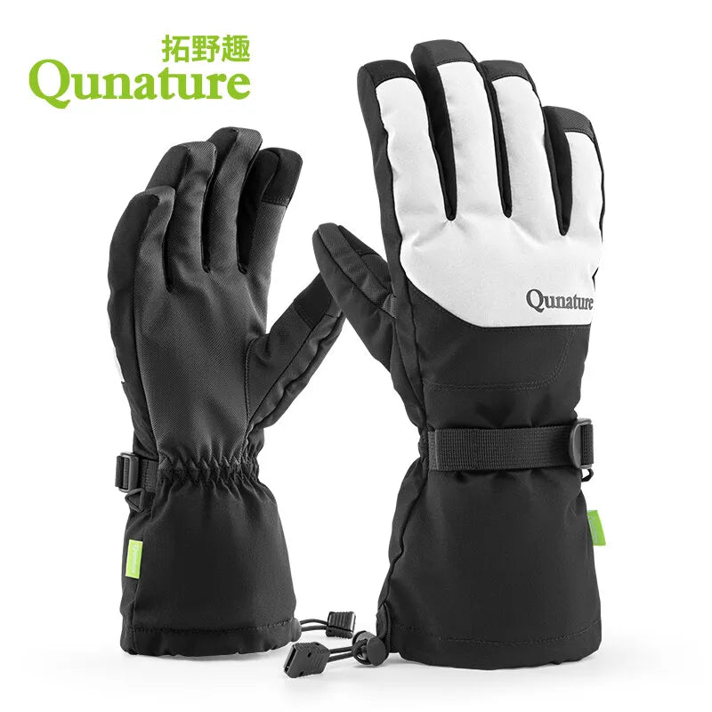 Qunature gants de ski d'hiver gants imperméables à écran tactile neige