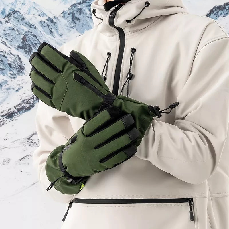 Qunature Gants d'hiver de ski/neige coupe-vent pour vélo/moto XS-XL