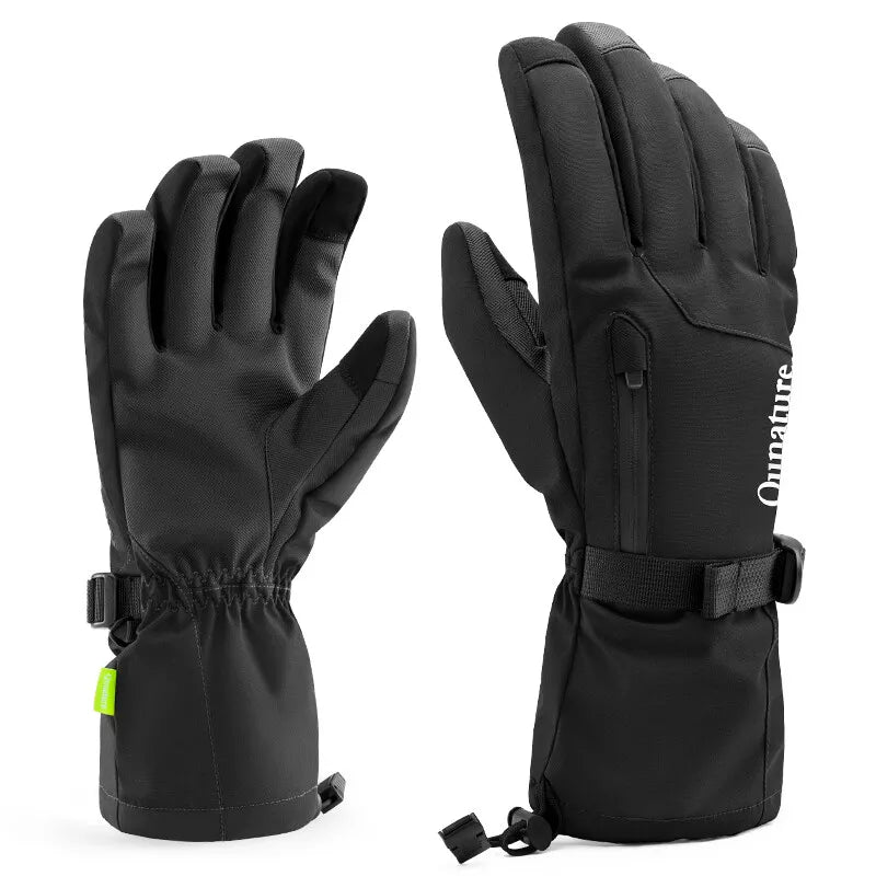 Qunature Gants d'hiver de ski/neige coupe-vent pour vélo/moto XS-XL