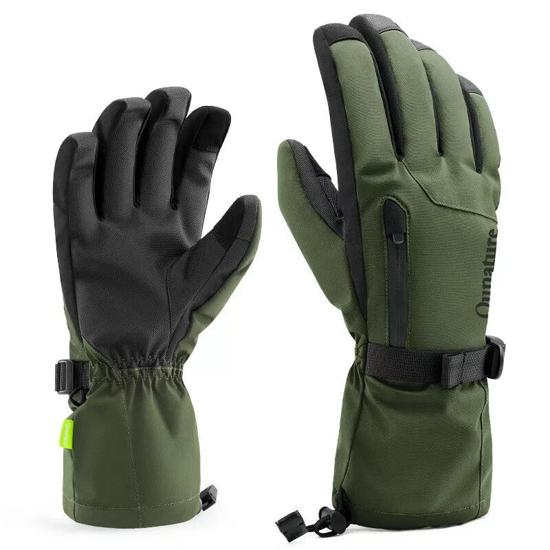 Qunature Gants d'hiver de ski/neige coupe-vent pour vélo/moto XS-XL