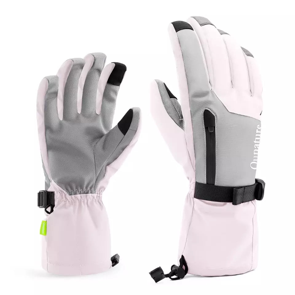 Qunature Gants d'hiver de ski/neige coupe-vent pour vélo/moto XS-XL