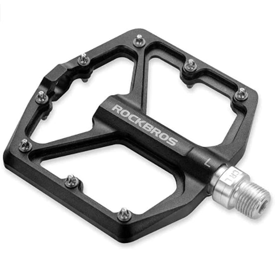 Pédales De Vélo Carbone FrontStep - Ultra-légères 366g/pair - Axe Acier Cr-Mo - Surface Antidérapante - Pour VTT, Route, Trekking