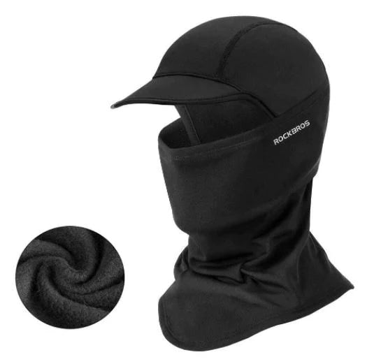 ROCKBROS Cagoule d'hiver Masque Cap chaud Bonnet vélo Masque moto