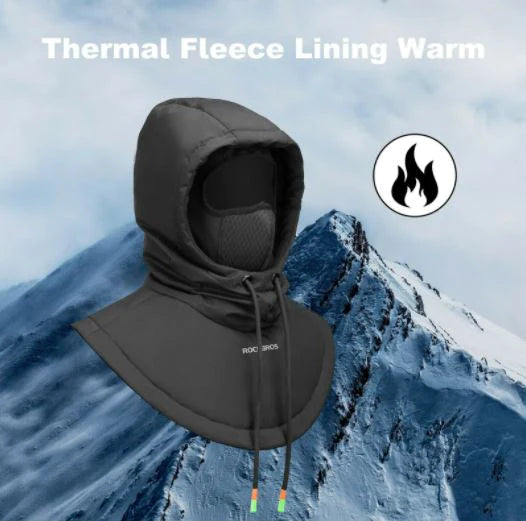ROCKBROS Masque de ski Thermo Fleece Balaclava Bonnet d'hiver