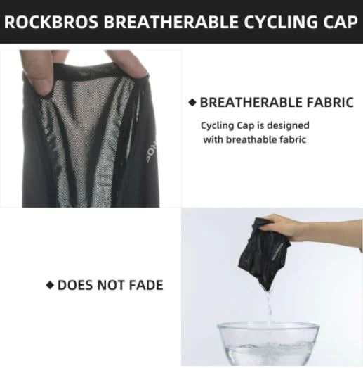 Bonnet et cagoule de cyclisme GENERIQUE ROCKBROS Cagoule Courte de Vélo -  Masque Automne/Hiver Homme Femme Moto - Coupe-Vent/Respirant/Élastique -  Noir