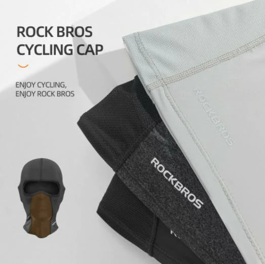 Bonnet et cagoule de cyclisme GENERIQUE ROCKBROS Cagoule Courte de Vélo -  Masque Automne/Hiver Homme Femme Moto - Coupe-Vent/Respirant/Élastique -  Noir