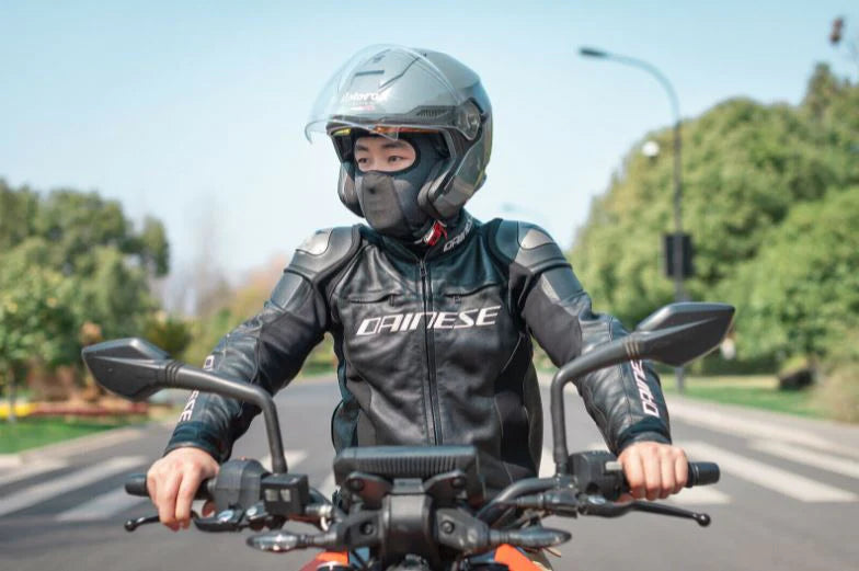 ROCKBROS Cagoule Courte de Vélo - Masque Automne/Hiver Homme Femme Moto -  Coupe-Vent/Respirant/Élastique - Noir