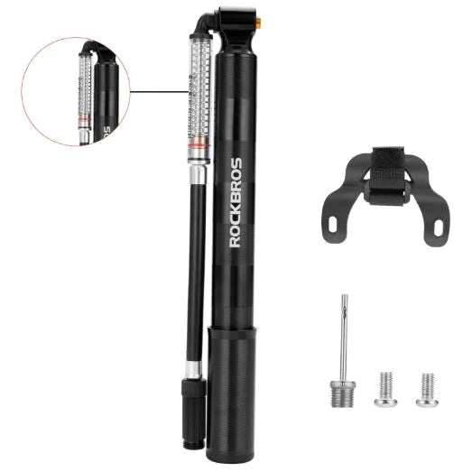 ROCKBROS Pompe à vélo 130 PSI avec manomètre