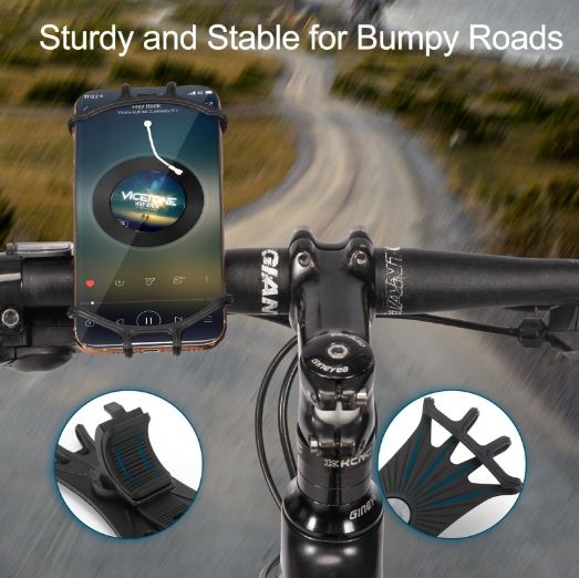 Support Téléphone Vélo/moto - Rotation 360°, Verrouillage Rapide, Compatible 4.7" à 7" | Guidon 17.5-30mm