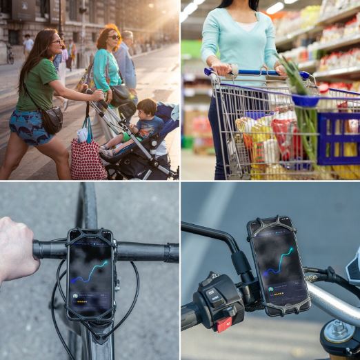 ROCKBROS Porte-téléphone vélo Rotation 360° pour smartphone 4.0-6.8