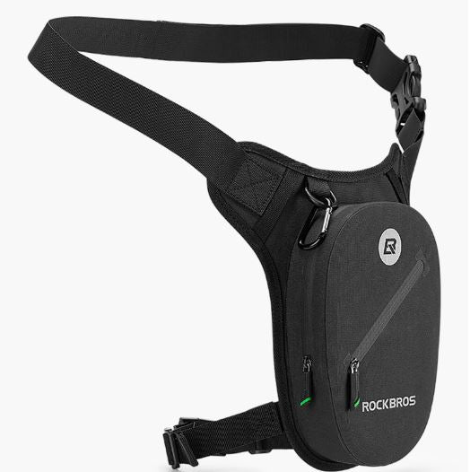 ROCKBROS Sac de ceinture étanche Sac de hanche multifonctionnel Sac de jambe Moto