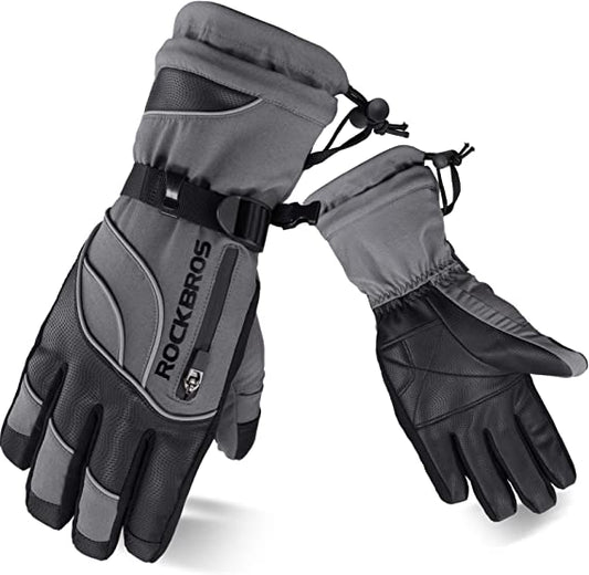 ROCKBROS gants d'hiver gants de ski femmes hommes coupe vent chaud pour ski snowboard -20 degrés