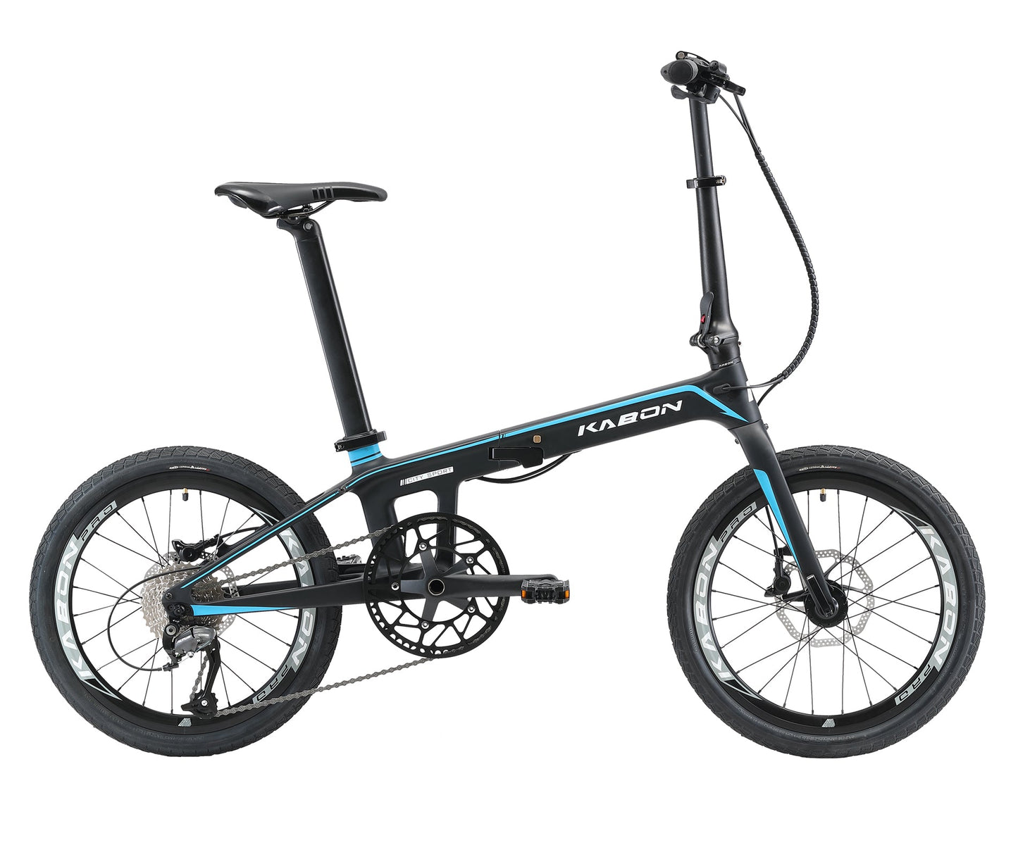 KABON City Vélo pliant Carbone Shimano Altus 9V 20 pouces