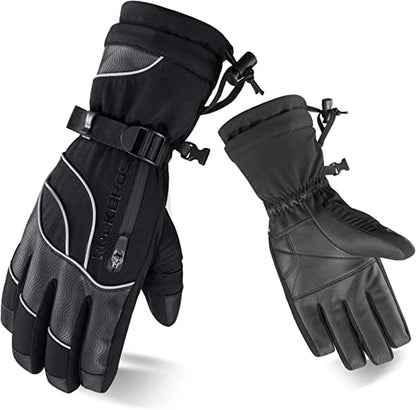 ROCKBROS gants d'hiver gants de ski femmes hommes coupe vent chaud pour ski snowboard -20 degrés