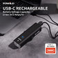 TOWILD CL1200 Garmin/GoPro Mount Compatible 1200 4000mAh Batterie Lampe de vélo étanche pour les navetteurs