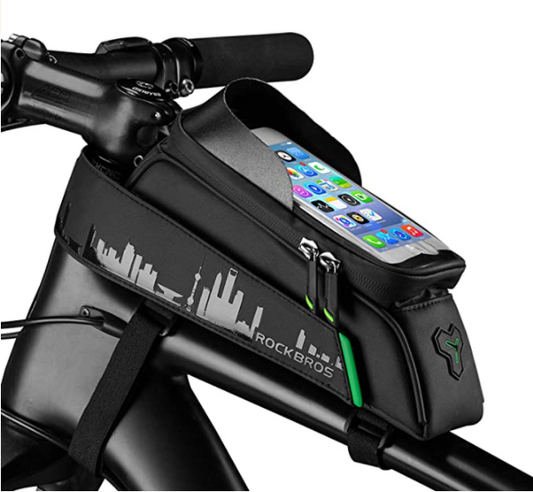 ROCKBROS Sacoche de Cadre de Vélo - Étanche - Écran Tactile - Support de  Téléphone de