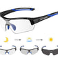 ROCKBROS 10111 Lunettes de soleil Lunettes de cyclisme photochromatiques Bleu